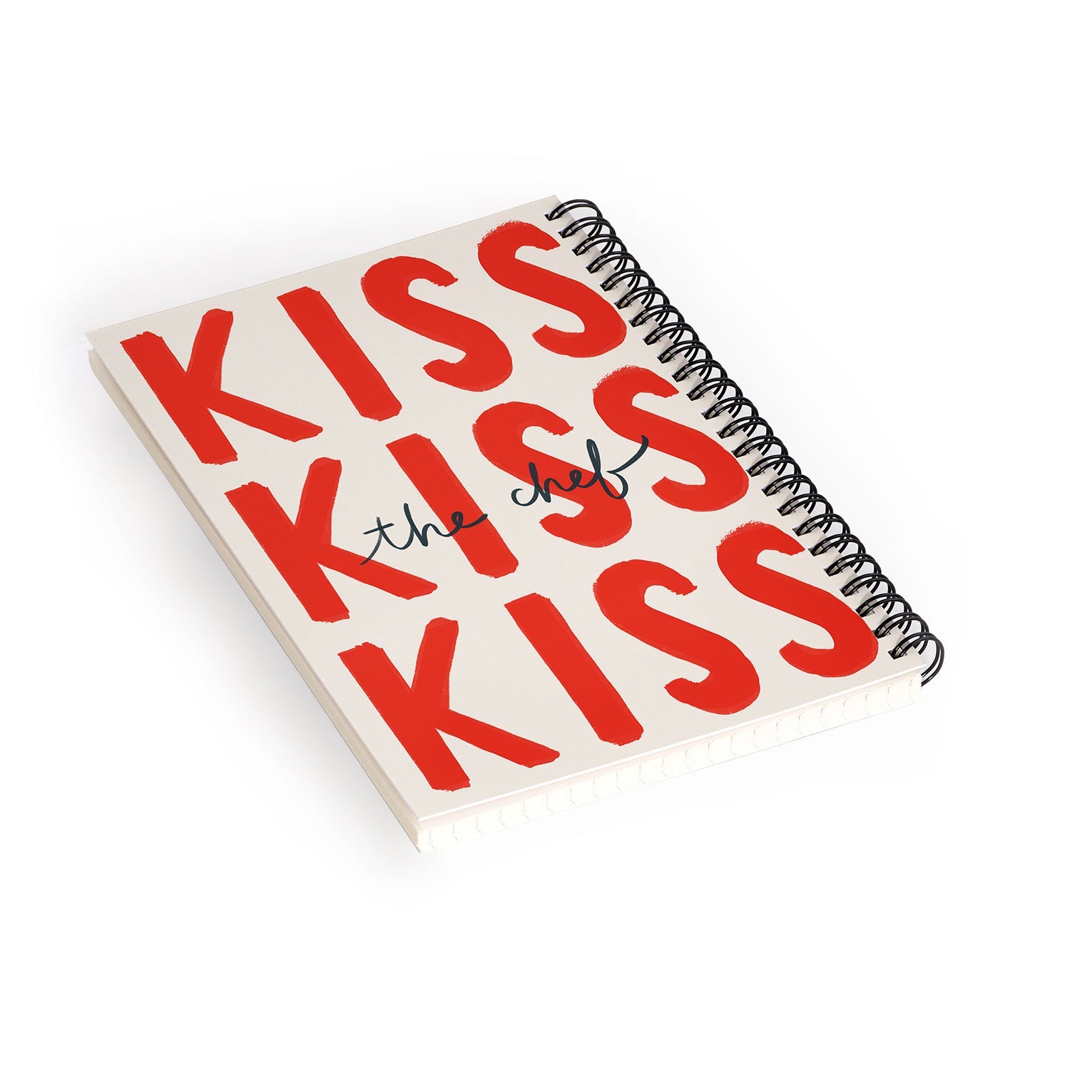 DENY Designs Kiss The Chef Spiral Notebook