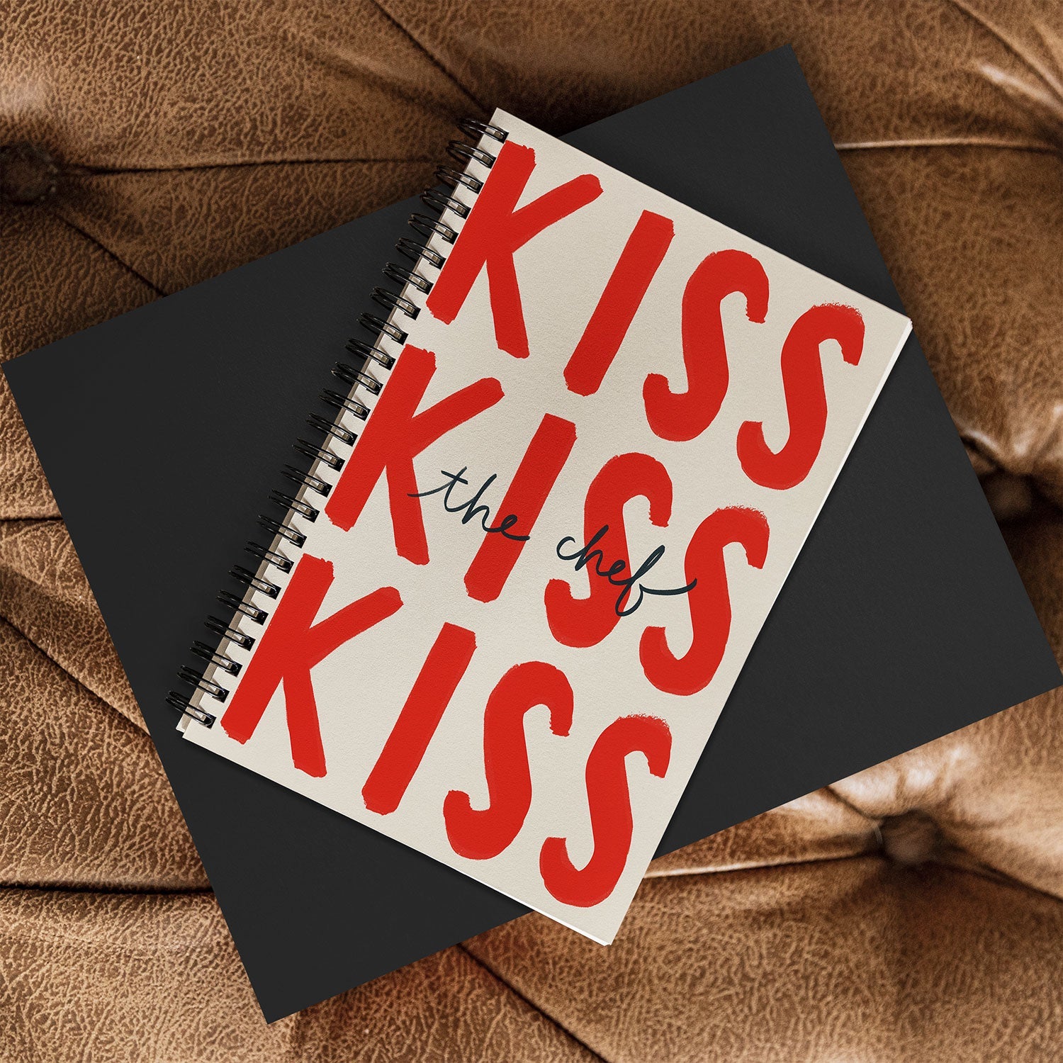 DENY Designs Kiss The Chef Spiral Notebook