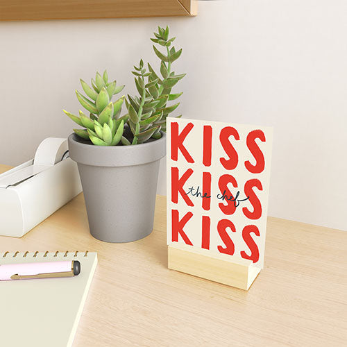 DENY Designs Kiss The Chef Mini Art Print