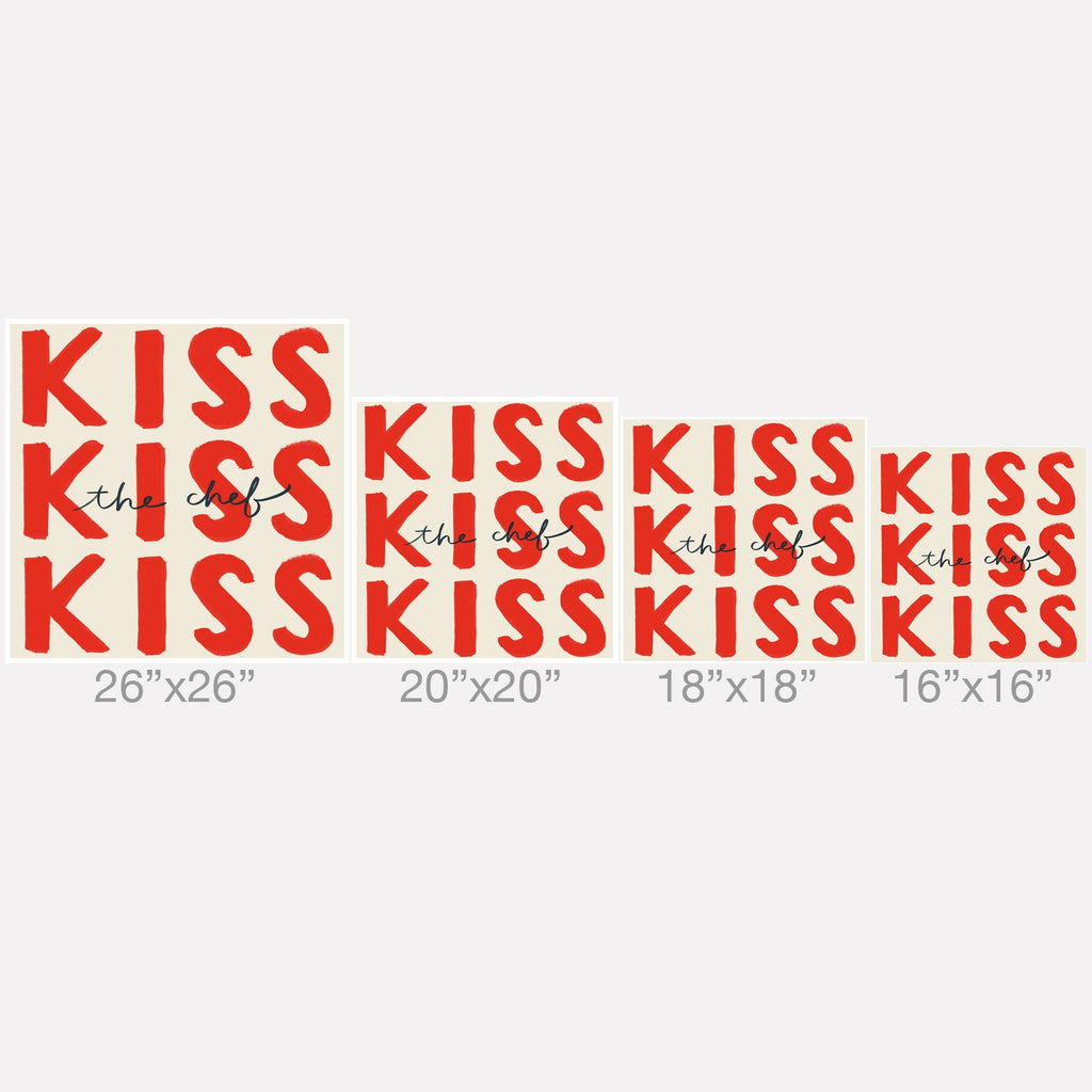 DENY Designs Kiss The Chef Outdoor Throw Pillow