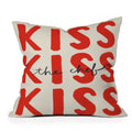 DENY Designs Kiss The Chef Outdoor Throw Pillow