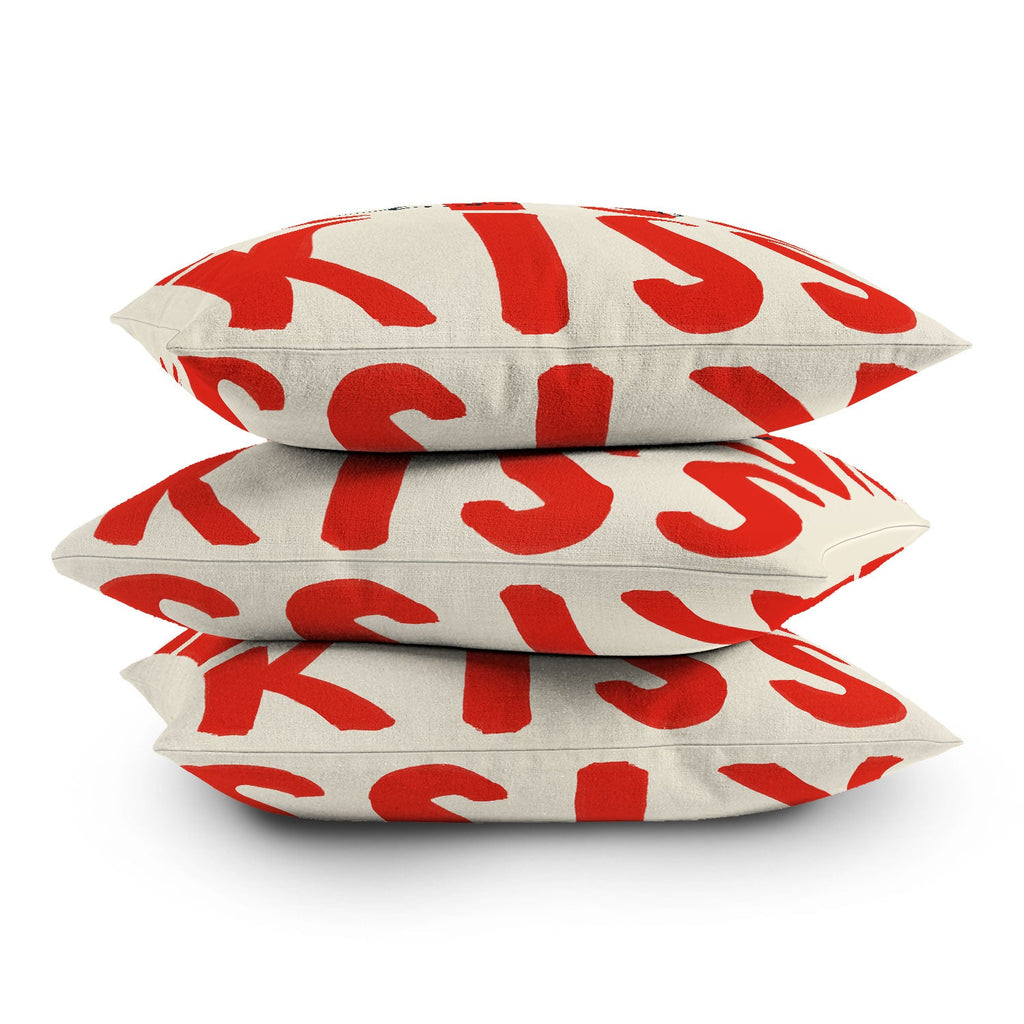 DENY Designs Kiss The Chef Outdoor Throw Pillow