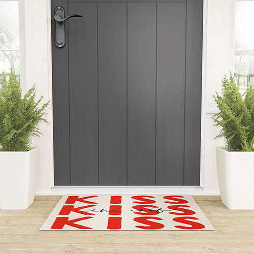 DENY Designs Kiss The Chef Welcome Mat