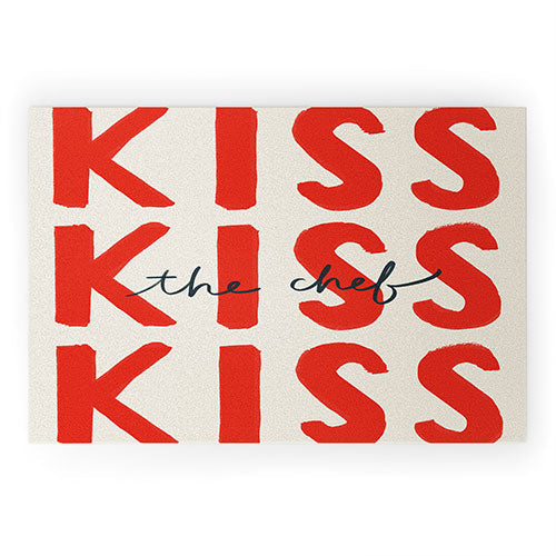 DENY Designs Kiss The Chef Welcome Mat