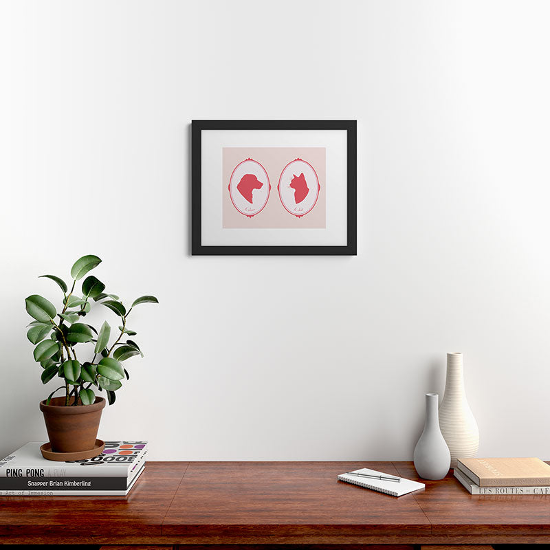 DENY Designs kit cameo Framed Art Print