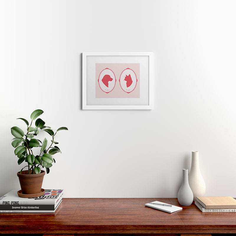 DENY Designs kit cameo Framed Art Print
