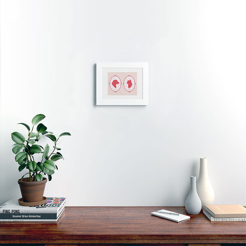 DENY Designs kit cameo Framed Art Print