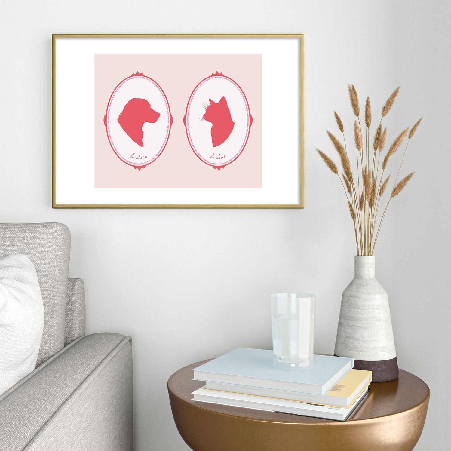 DENY Designs kit cameo Metal Framed Art Print