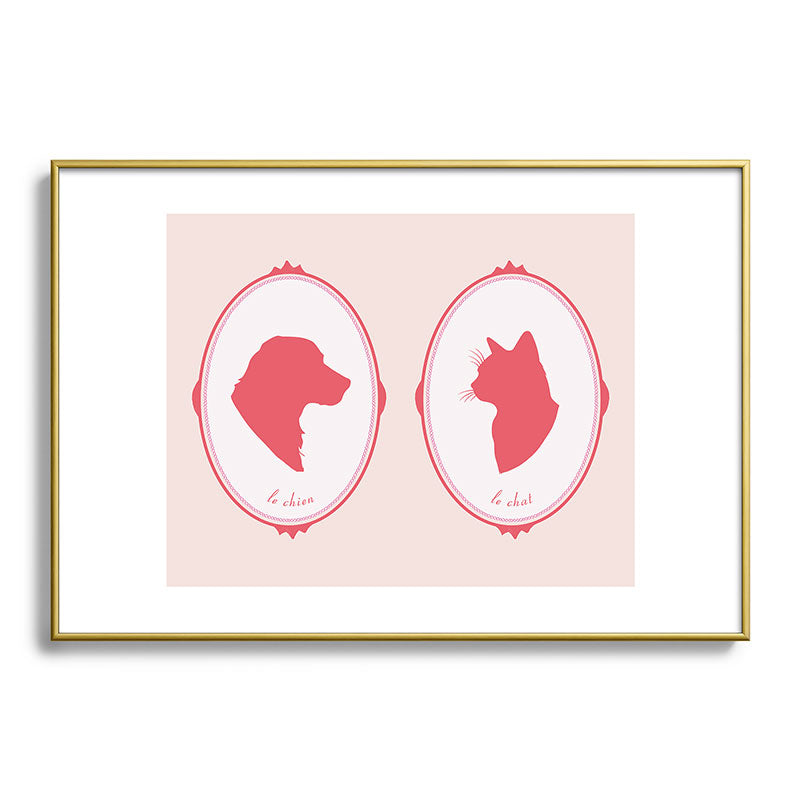 DENY Designs kit cameo Metal Framed Art Print