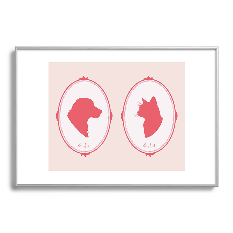 DENY Designs kit cameo Metal Framed Art Print