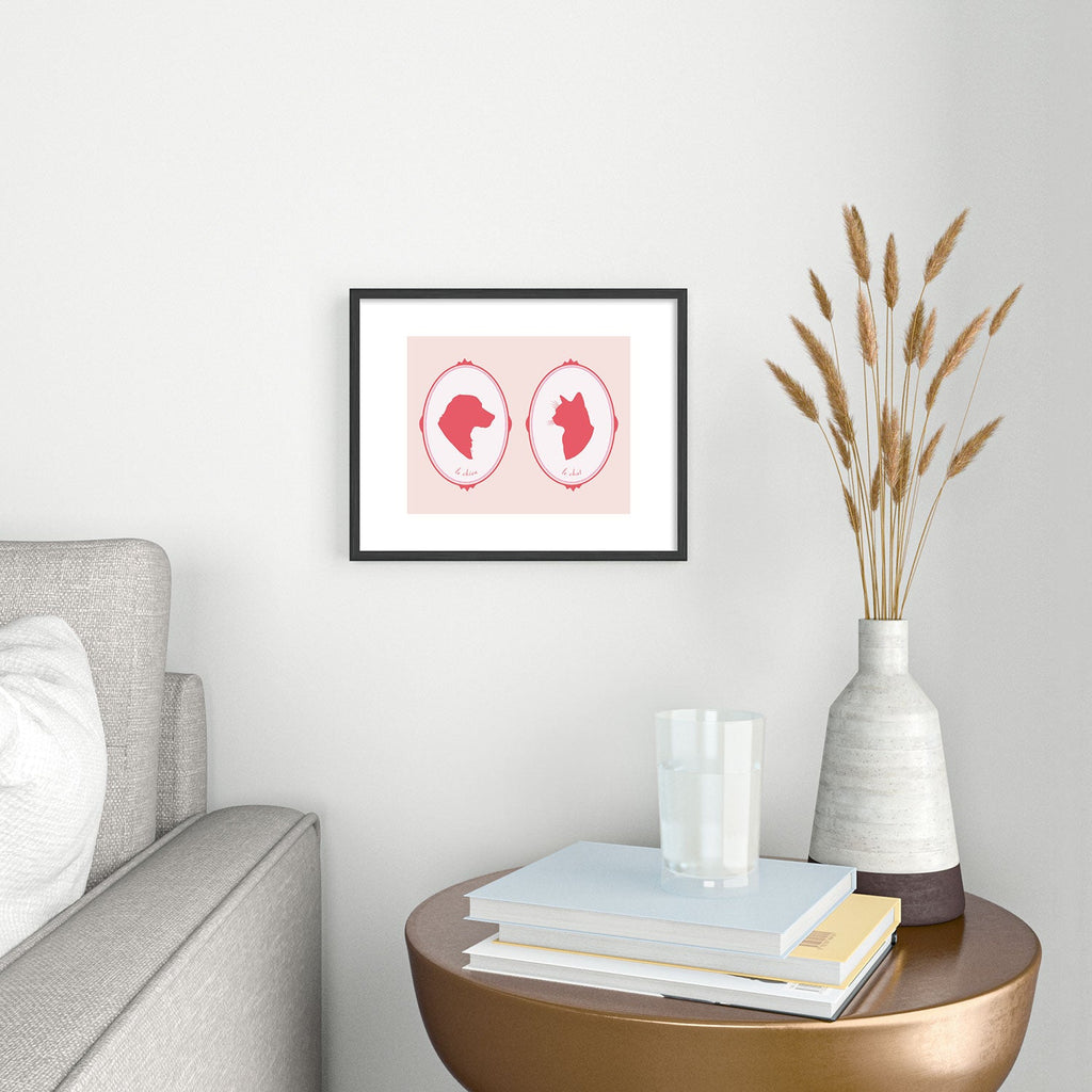 DENY Designs kit cameo Metal Framed Art Print