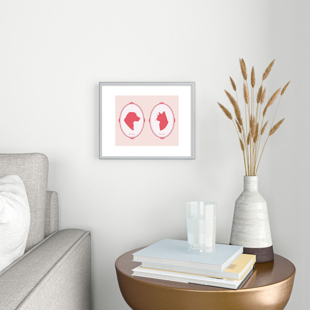 DENY Designs kit cameo Metal Framed Art Print