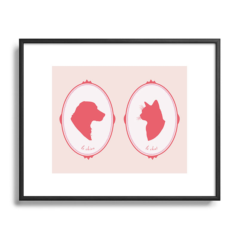 DENY Designs kit cameo Metal Framed Art Print