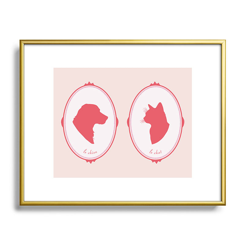 DENY Designs kit cameo Metal Framed Art Print
