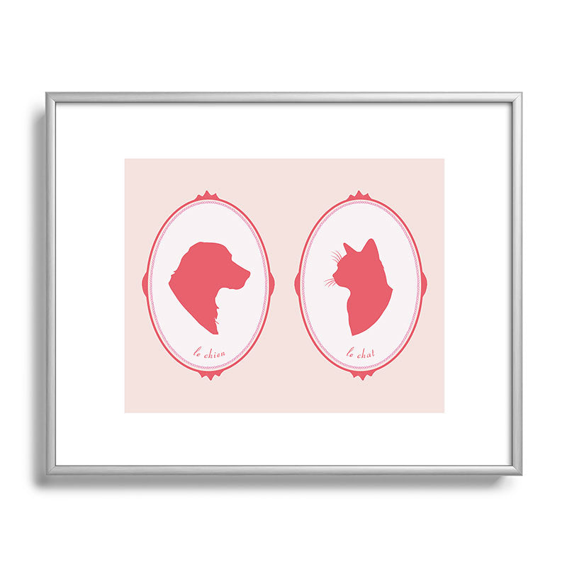 DENY Designs kit cameo Metal Framed Art Print