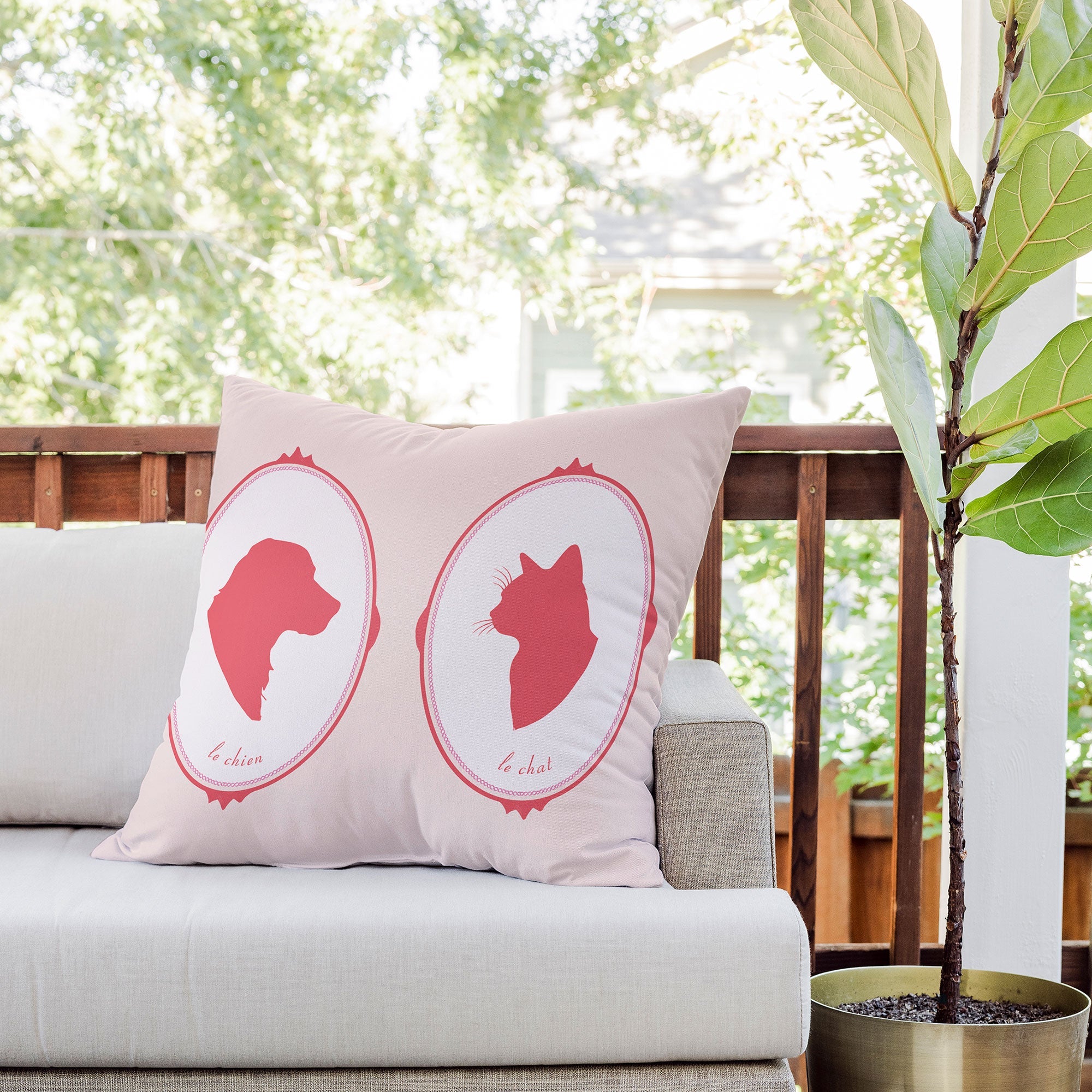 DENY Designs kit cameo Outdoor Throw Pillow