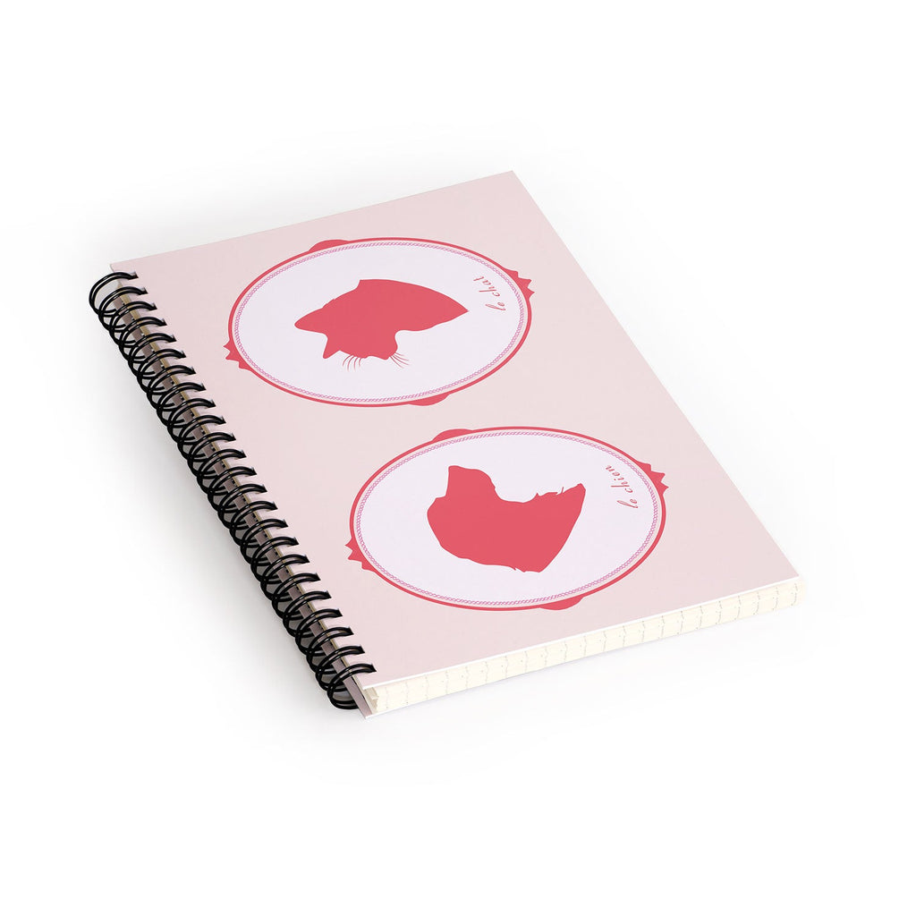 DENY Designs kit cameo Spiral Notebook