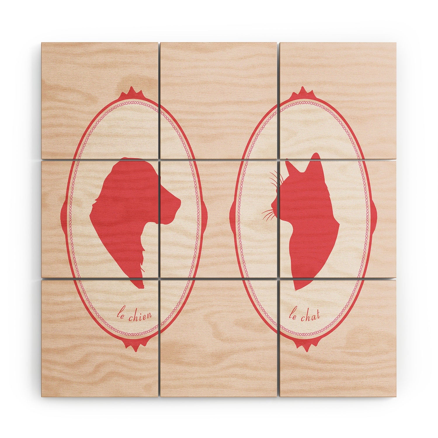 DENY Designs kit cameo Wood Wall Mural