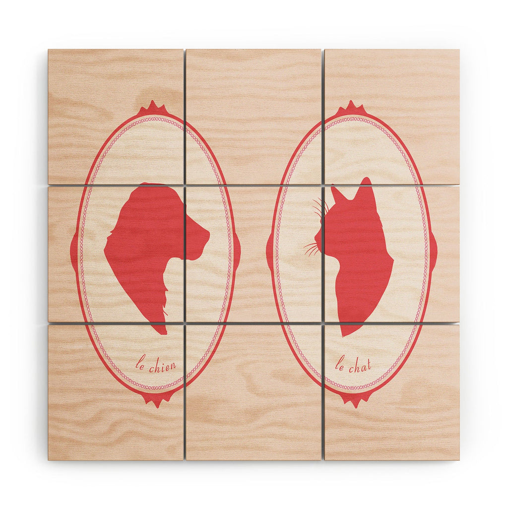 DENY Designs kit cameo Wood Wall Mural