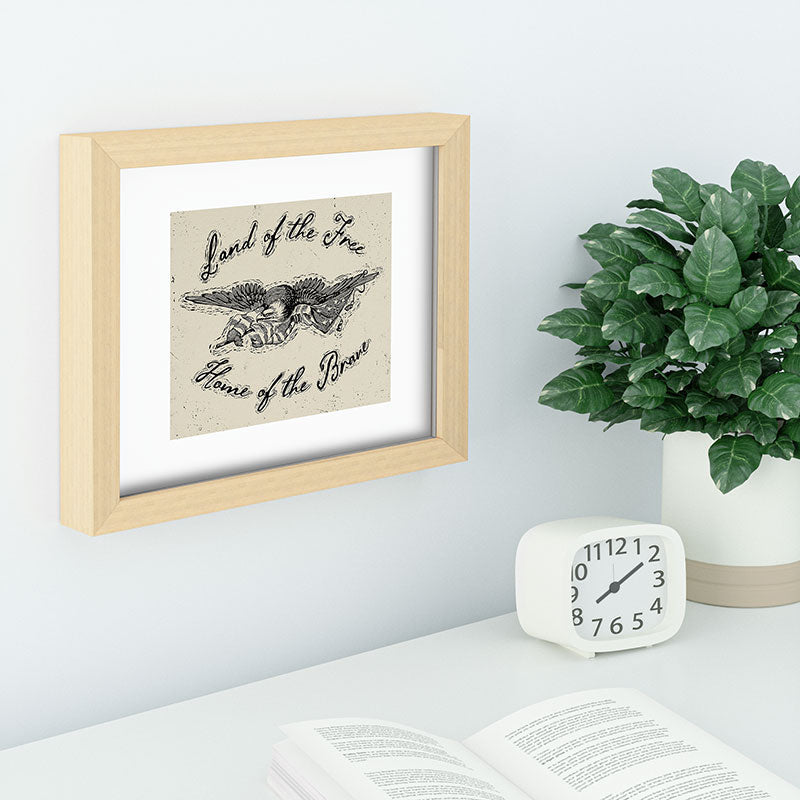 DENY Designs Land of the Free Eagle Recessed Framing Rectangle