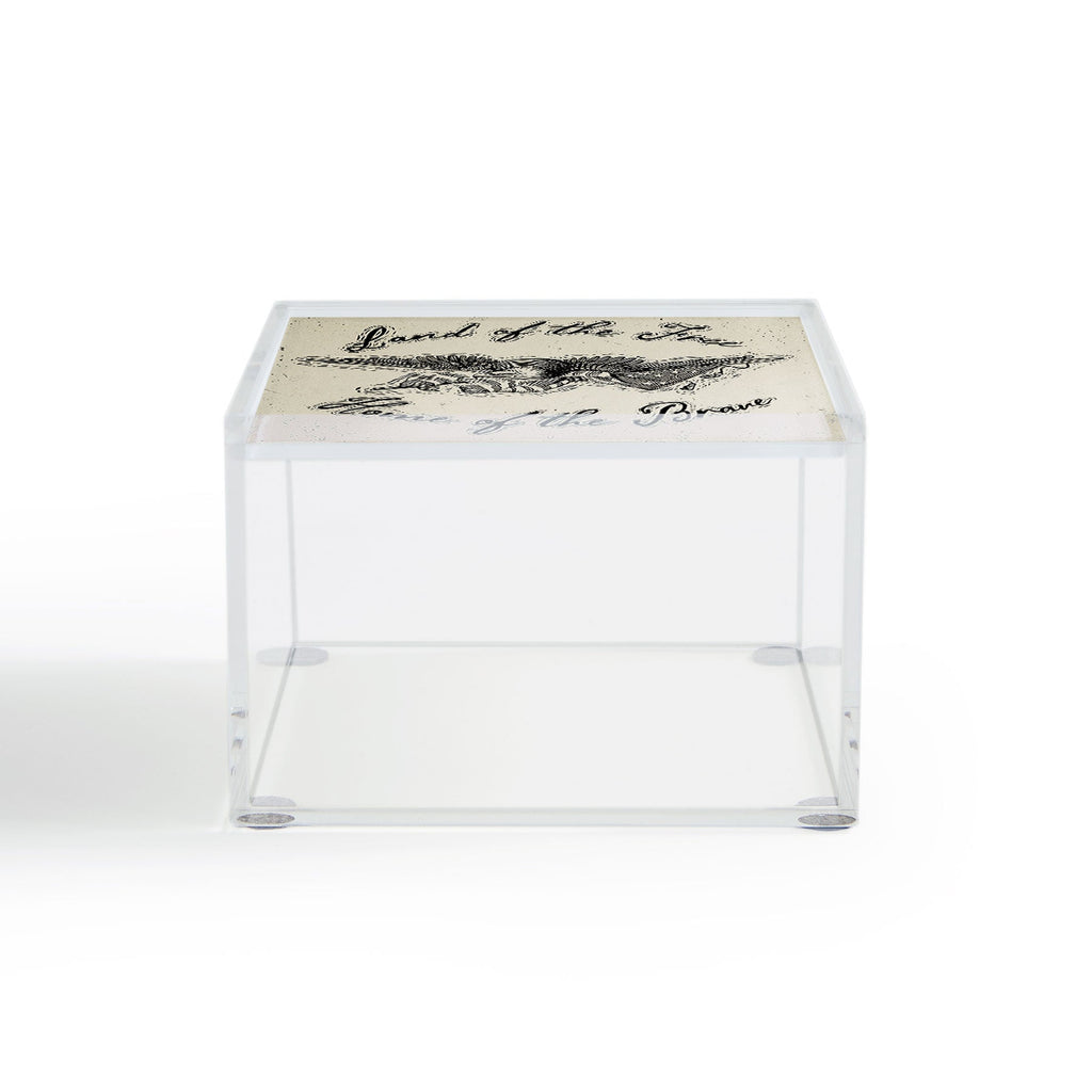 DENY Designs Land of the Free Eagle Acrylic Box