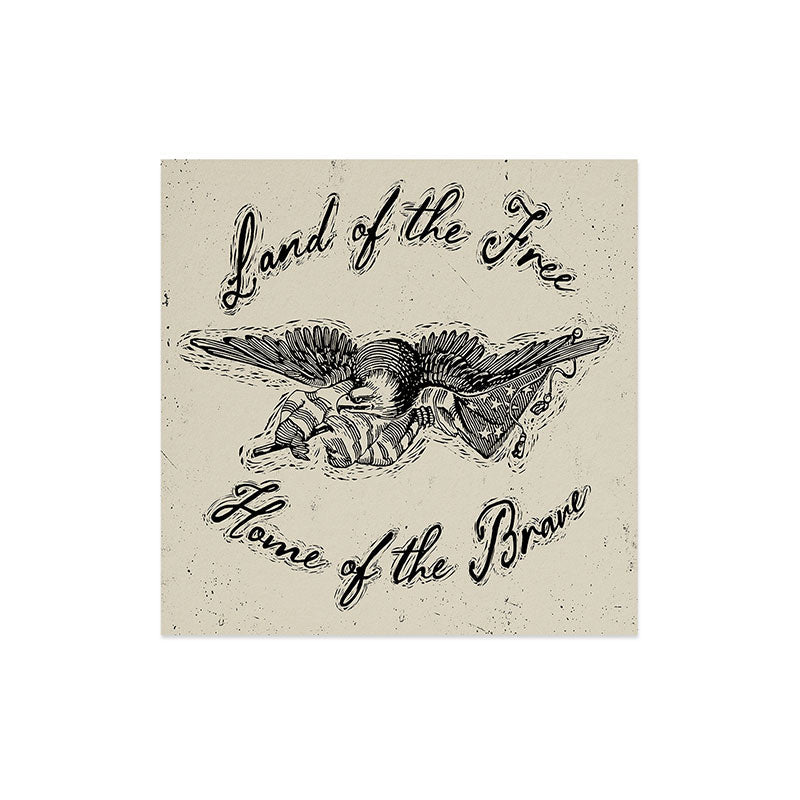 DENY Designs Land of the Free Eagle Art Print