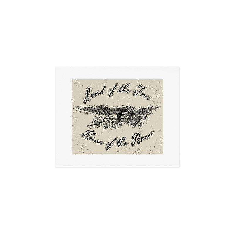 DENY Designs Land of the Free Eagle Art Print