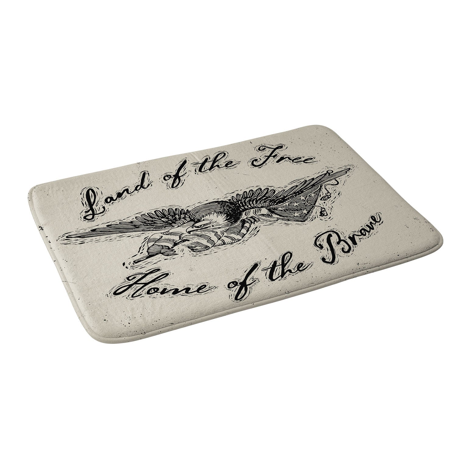 DENY Designs Land of the Free Eagle Memory Foam Bath Mat