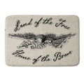 DENY Designs Land of the Free Eagle Memory Foam Bath Mat
