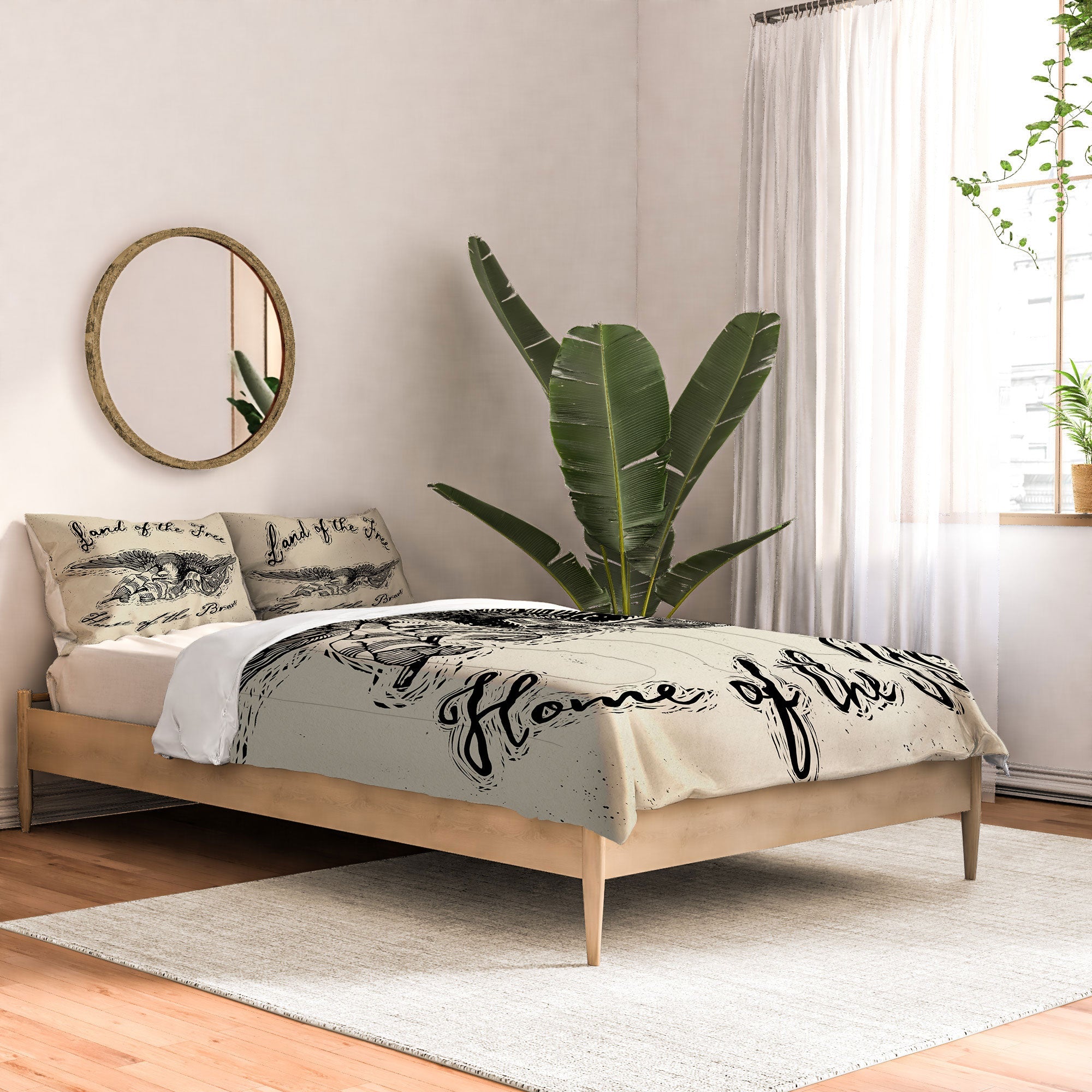 DENY Designs Land of the Free Eagle Comforter