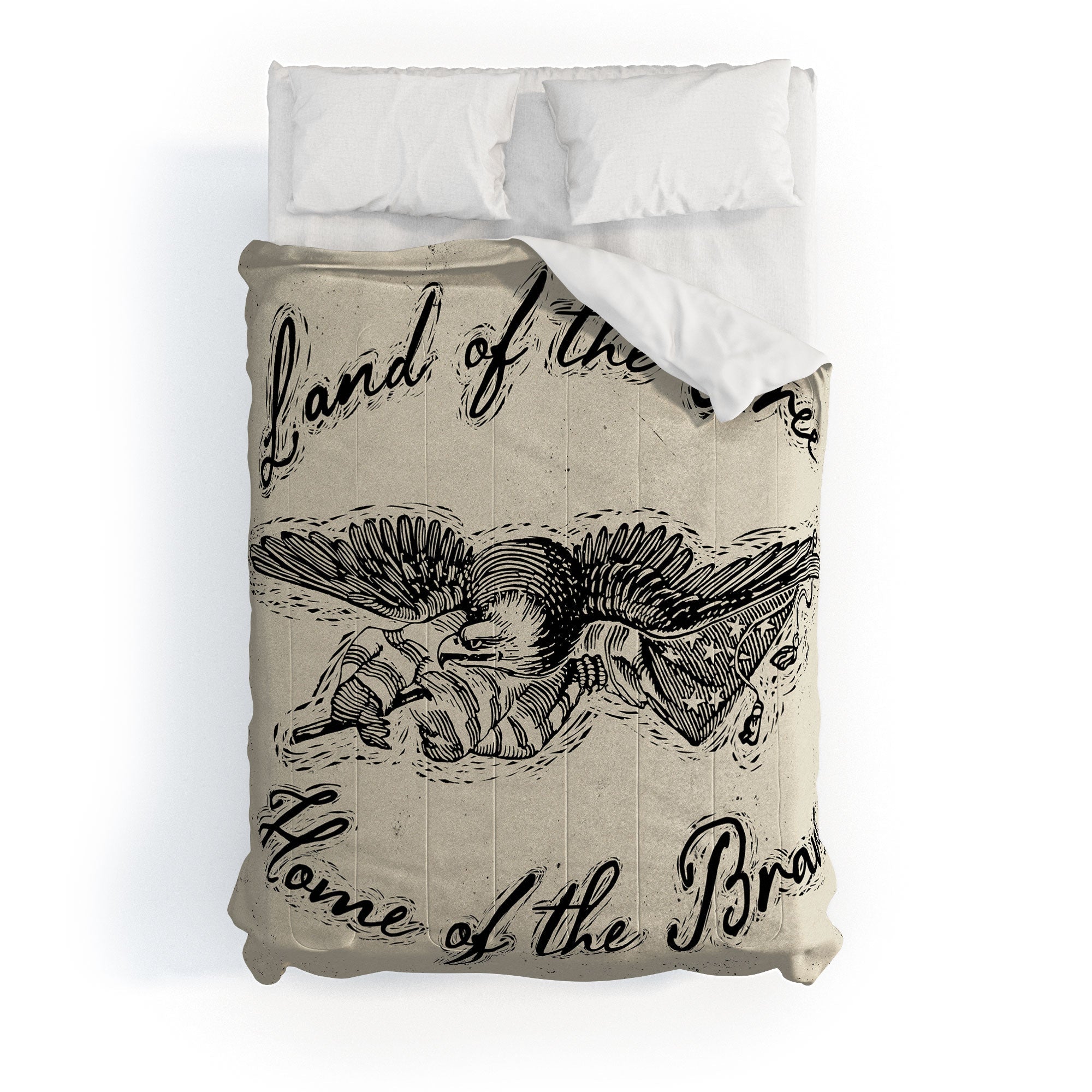 DENY Designs Land of the Free Eagle Comforter