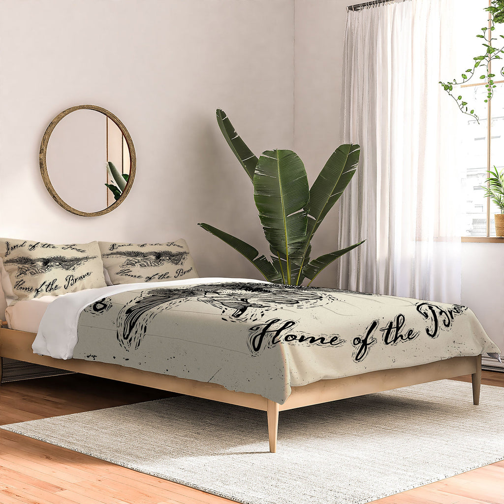 DENY Designs Land of the Free Eagle Comforter