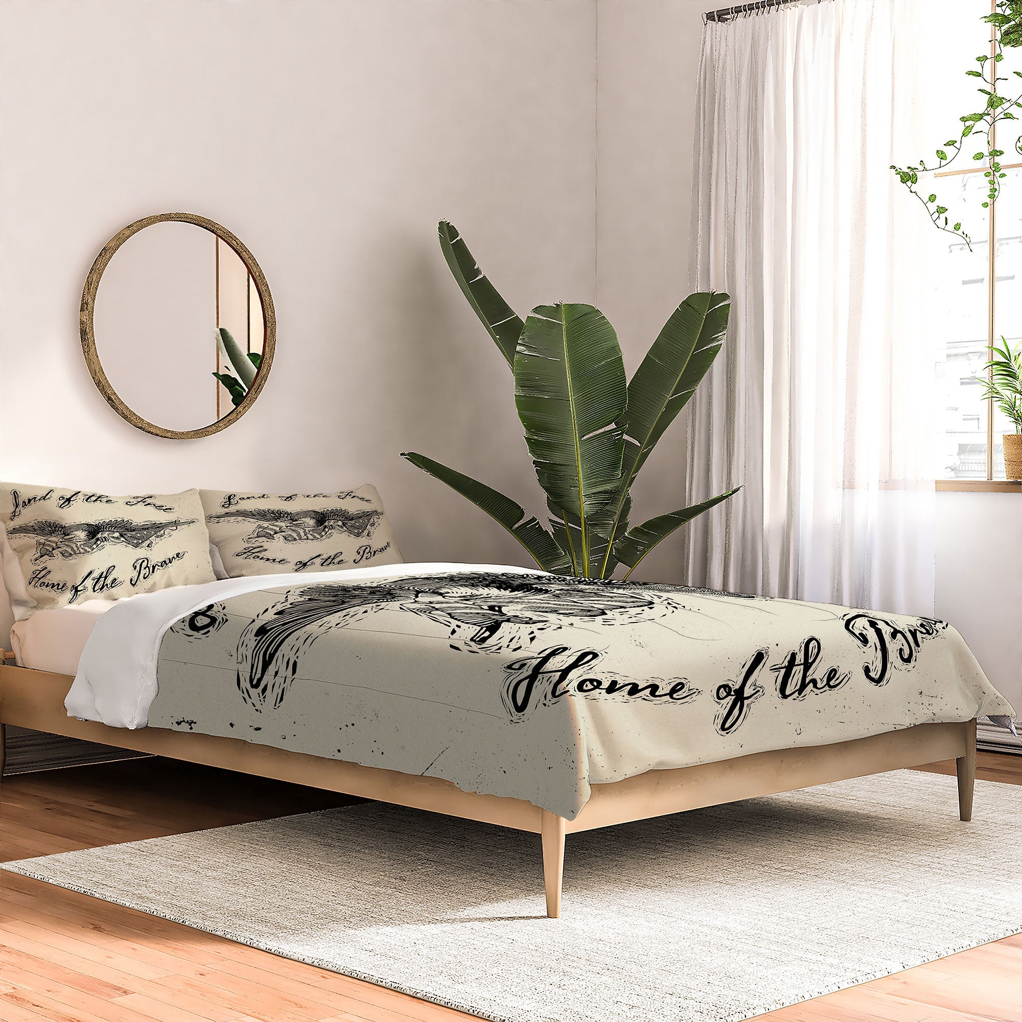 DENY Designs Land of the Free Eagle Comforter