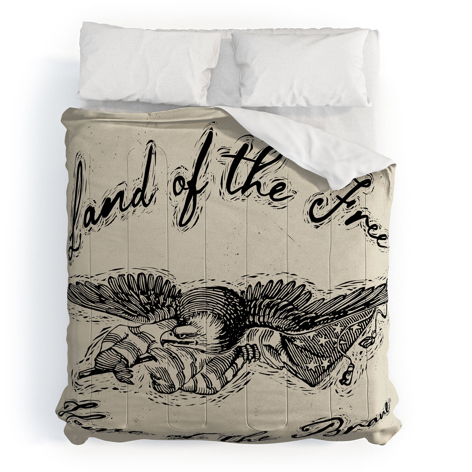 DENY Designs Land of the Free Eagle Comforter
