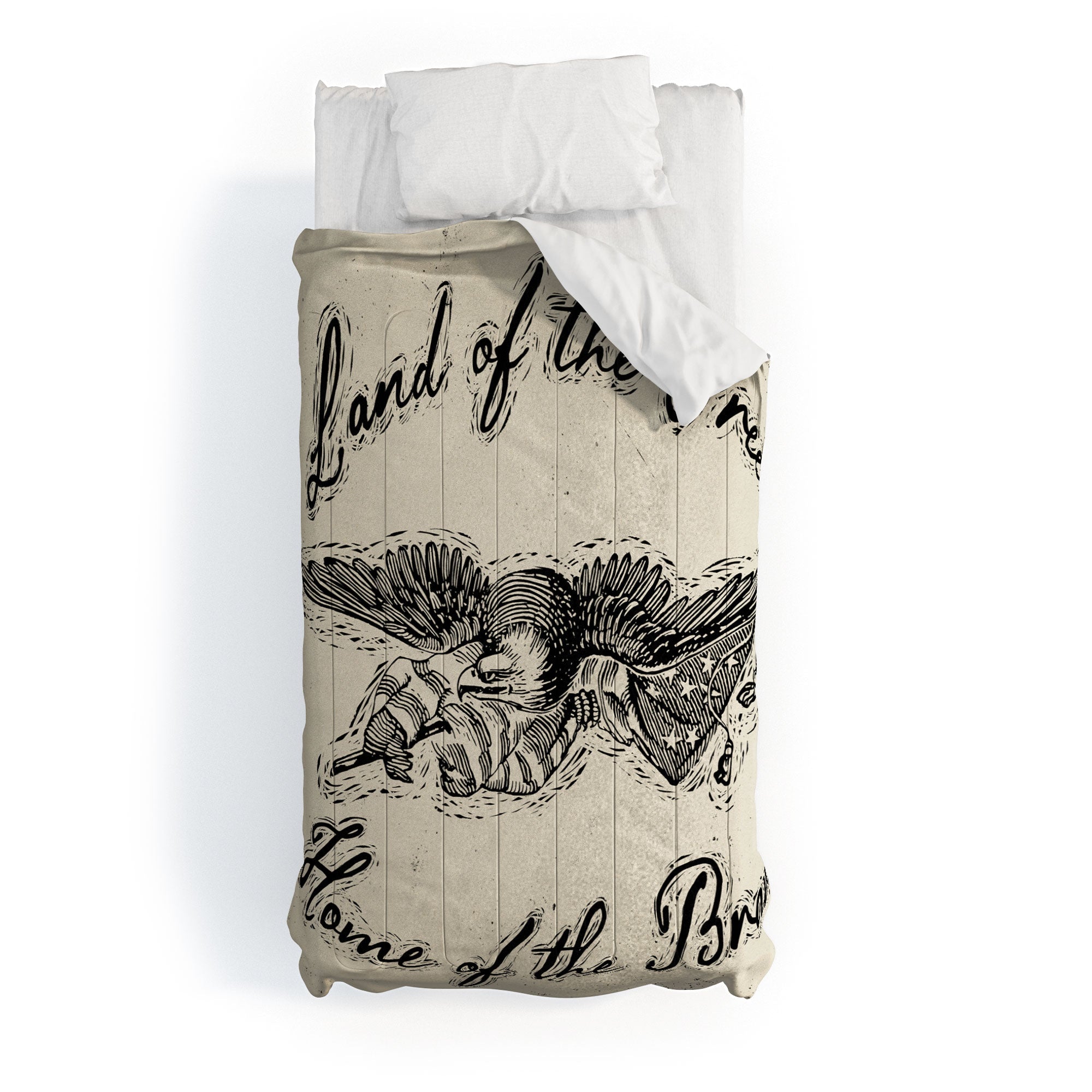 DENY Designs Land of the Free Eagle Comforter