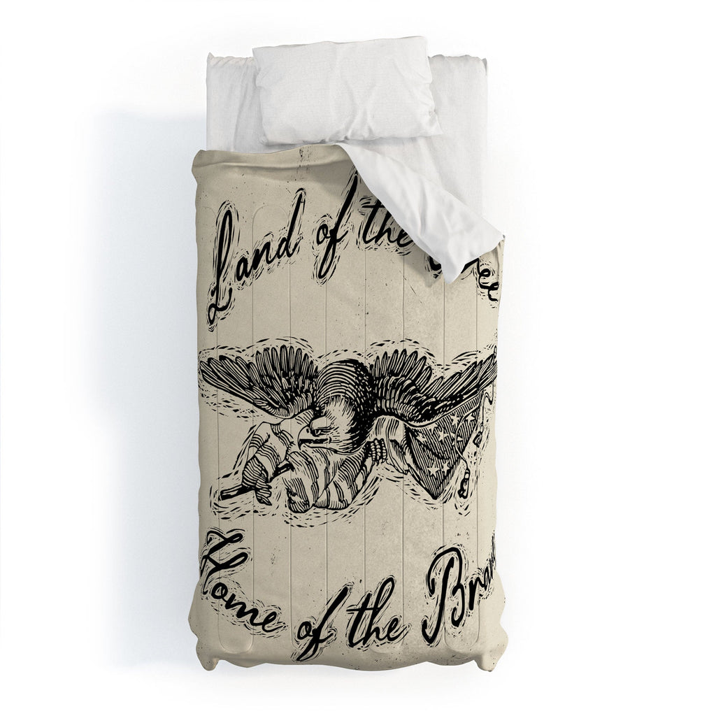 DENY Designs Land of the Free Eagle Comforter