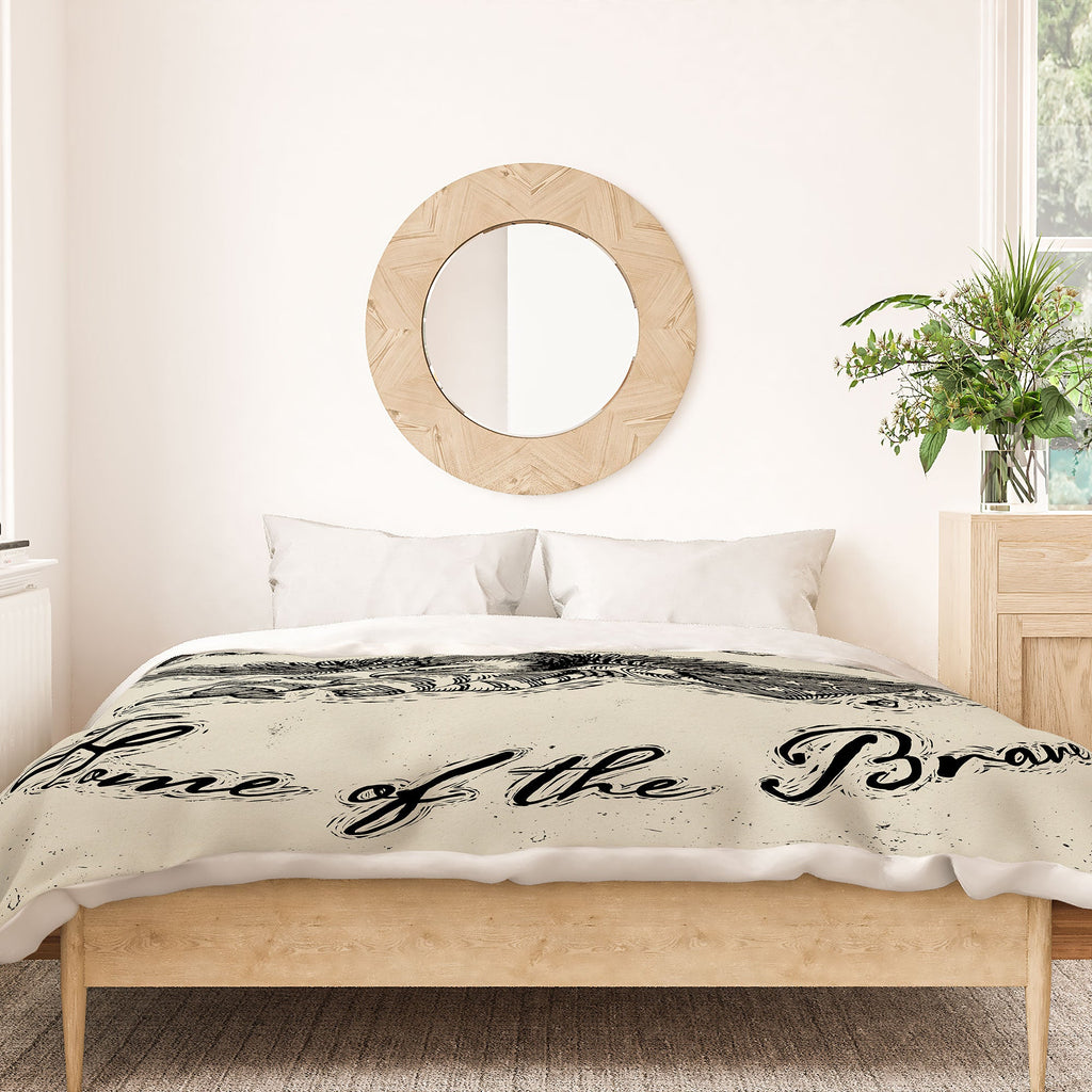 DENY Designs Land of the Free Eagle Duvet Cover