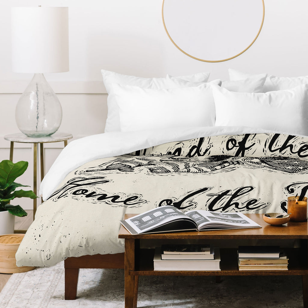 DENY Designs Land of the Free Eagle Duvet Cover