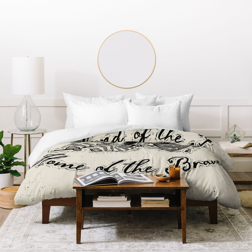 DENY Designs Land of the Free Eagle Duvet Cover