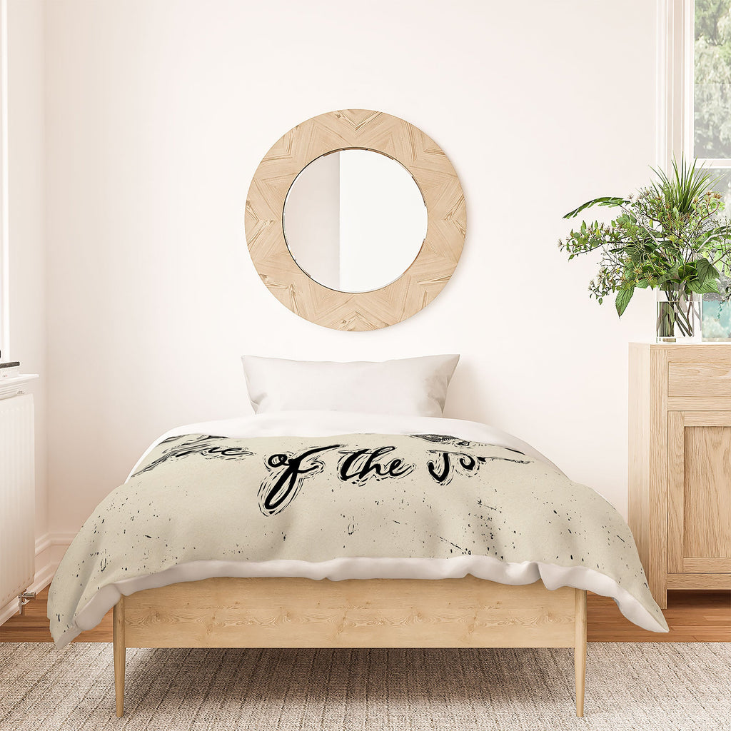 DENY Designs Land of the Free Eagle Duvet Cover