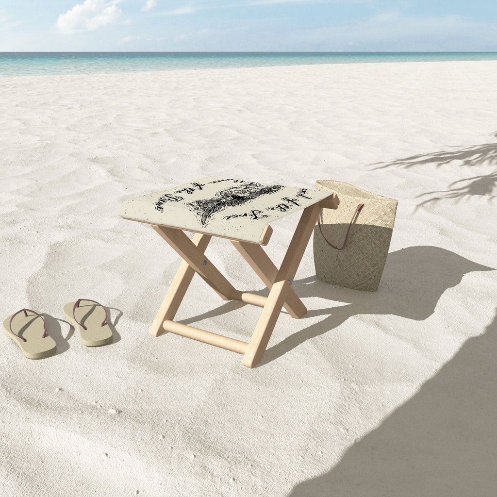 DENY Designs Land of the Free Eagle Folding Stool