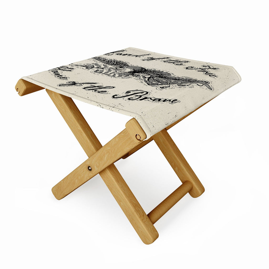 DENY Designs Land of the Free Eagle Folding Stool