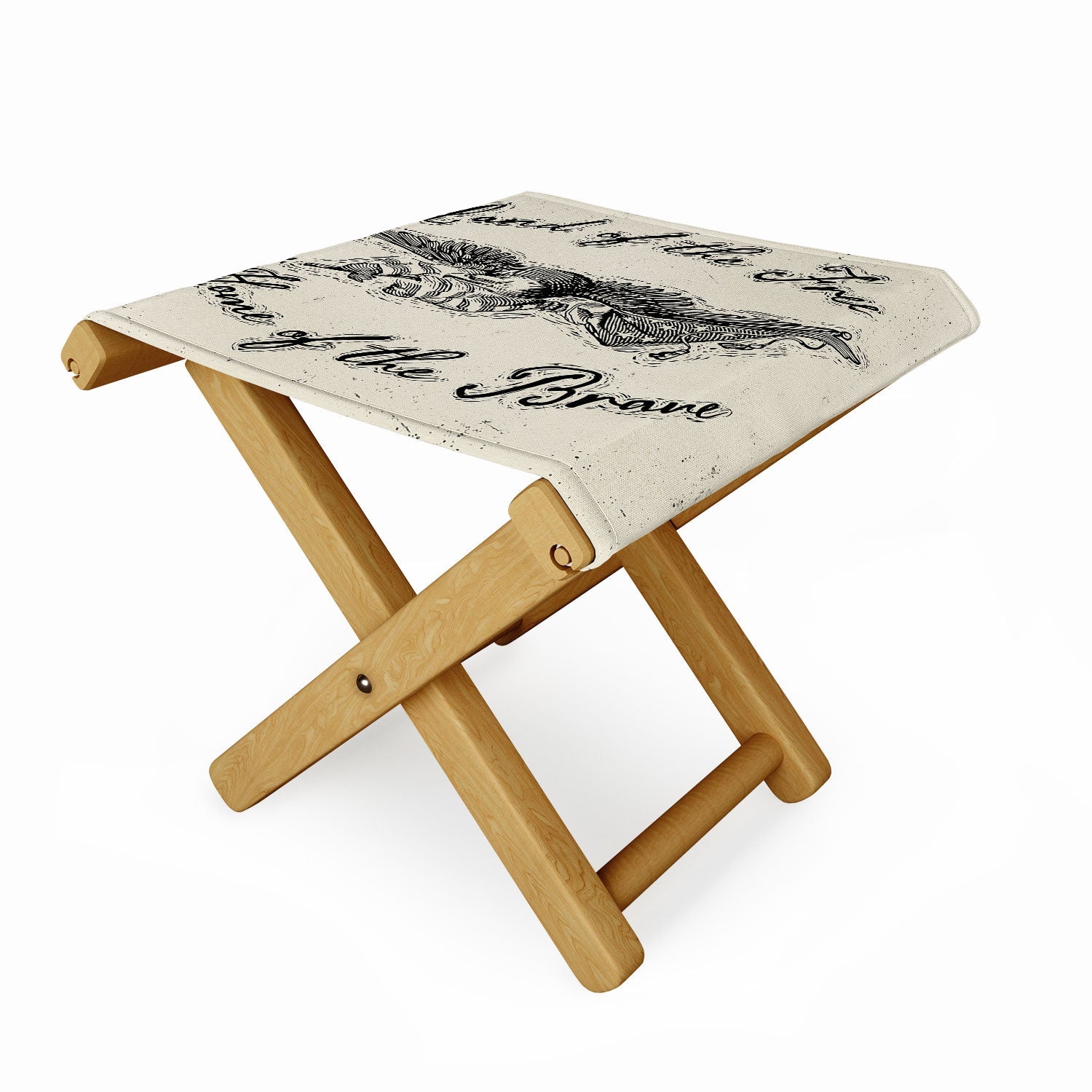 DENY Designs Land of the Free Eagle Folding Stool
