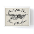 DENY Designs Land of the Free Eagle Framed Mini Art Print