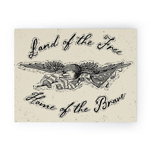 DENY Designs Land of the Free Eagle Mini Art Print