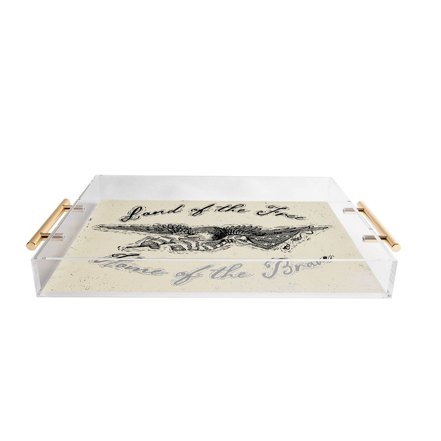 DENY Designs Land of the Free Eagle Acrylic Tray
