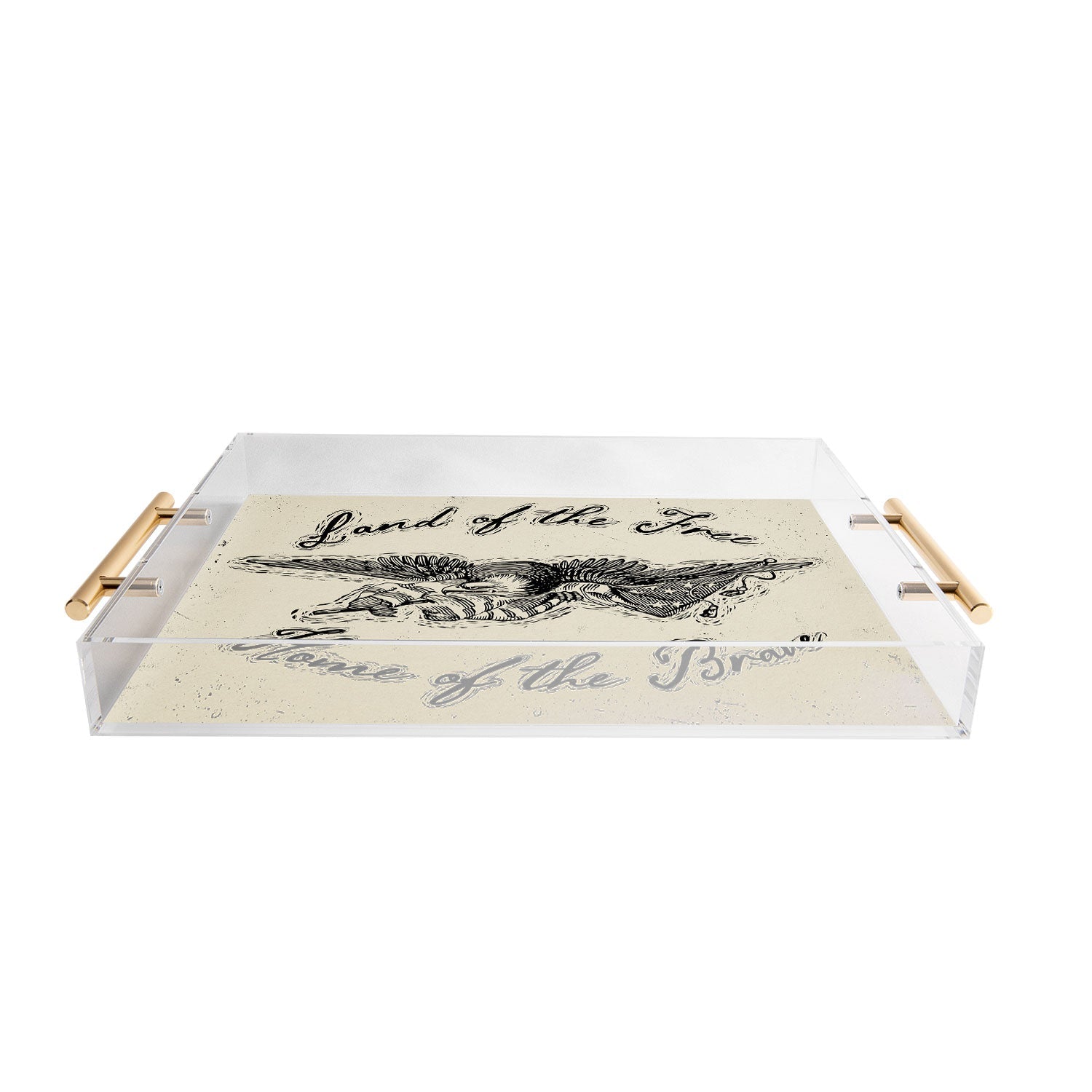 DENY Designs Land of the Free Eagle Acrylic Tray