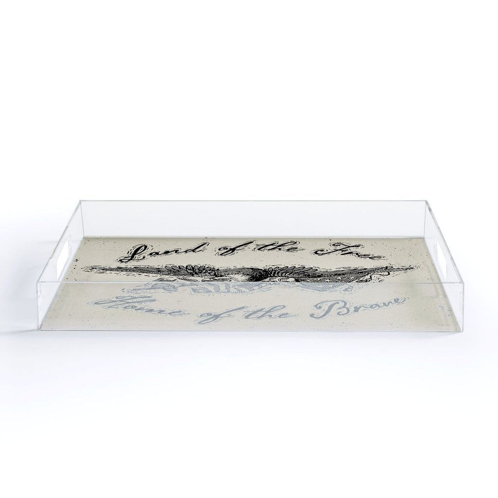 DENY Designs Land of the Free Eagle Acrylic Tray