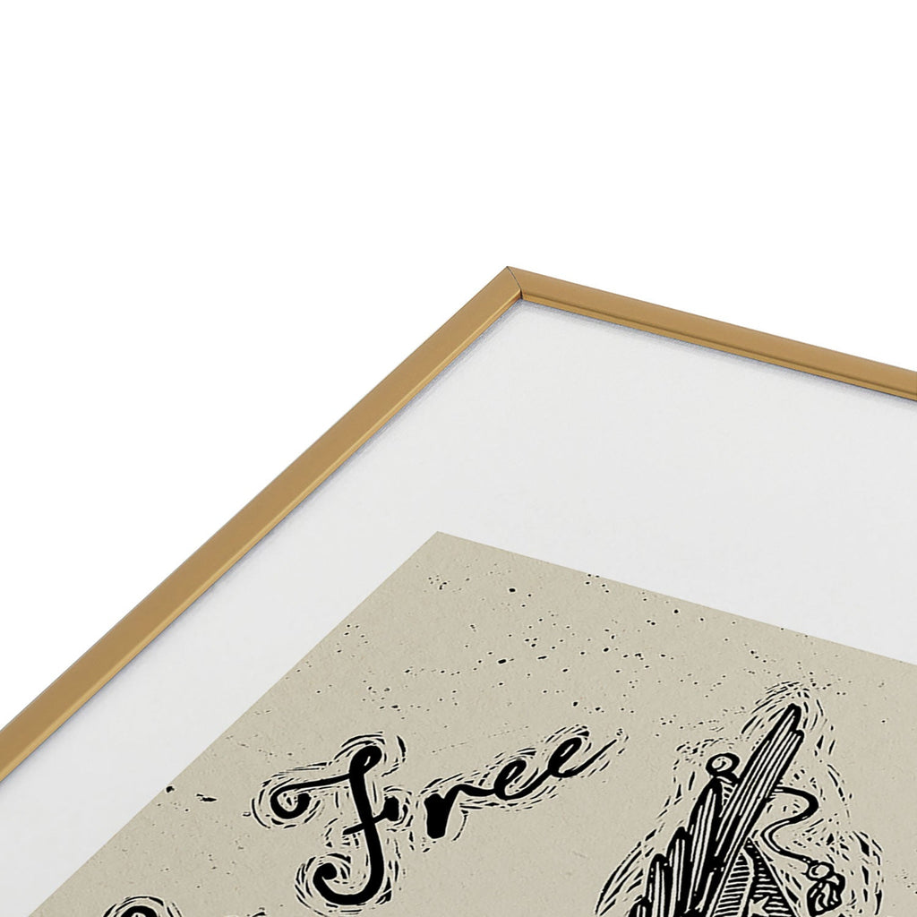 DENY Designs Land of the Free Eagle Metal Framed Art Print