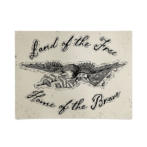 DENY Designs Land of the Free Eagle Poster